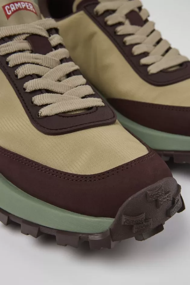 Flash Sale Camper Beige Damessneakers Van Gerecycled Pet En Nubuck