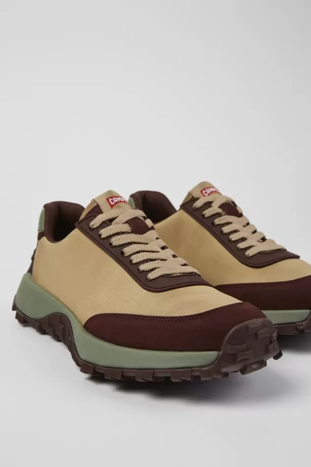 Cheap Camper Beige Herensneakers Van Gerecycled Pet En Nubuck