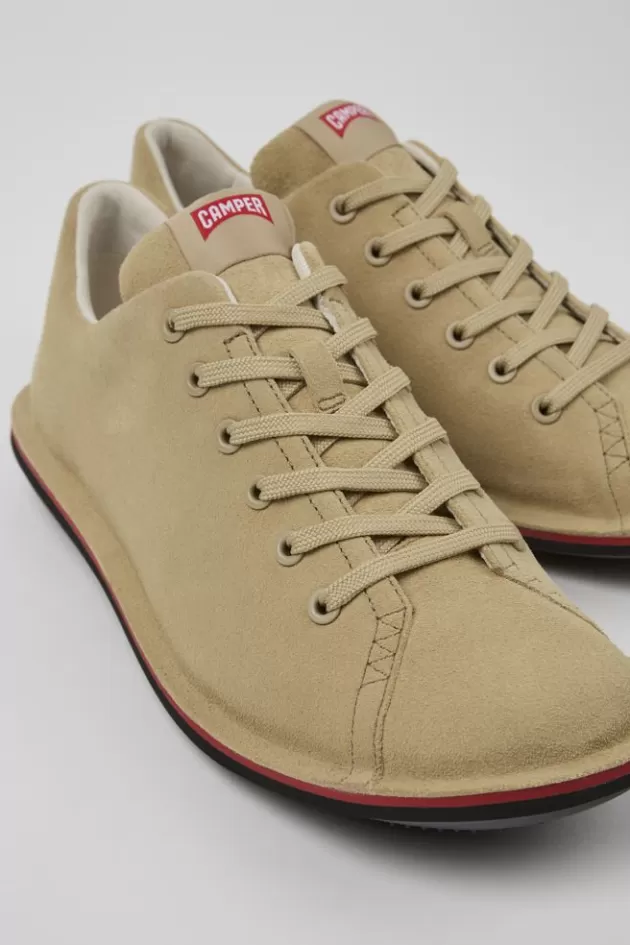 Best Sale Camper Beige Leren Schoen Voor Heren