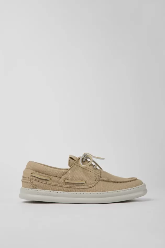 Store Camper Beige Stoffen Herensneakers