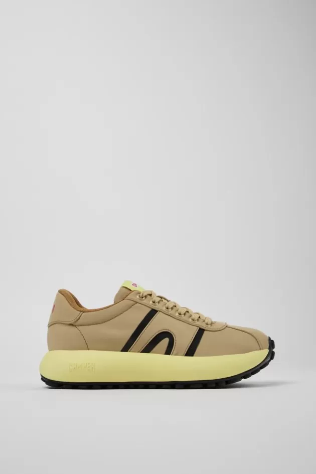 Sale Camper Beige Textiel Sneaker Voor Dames