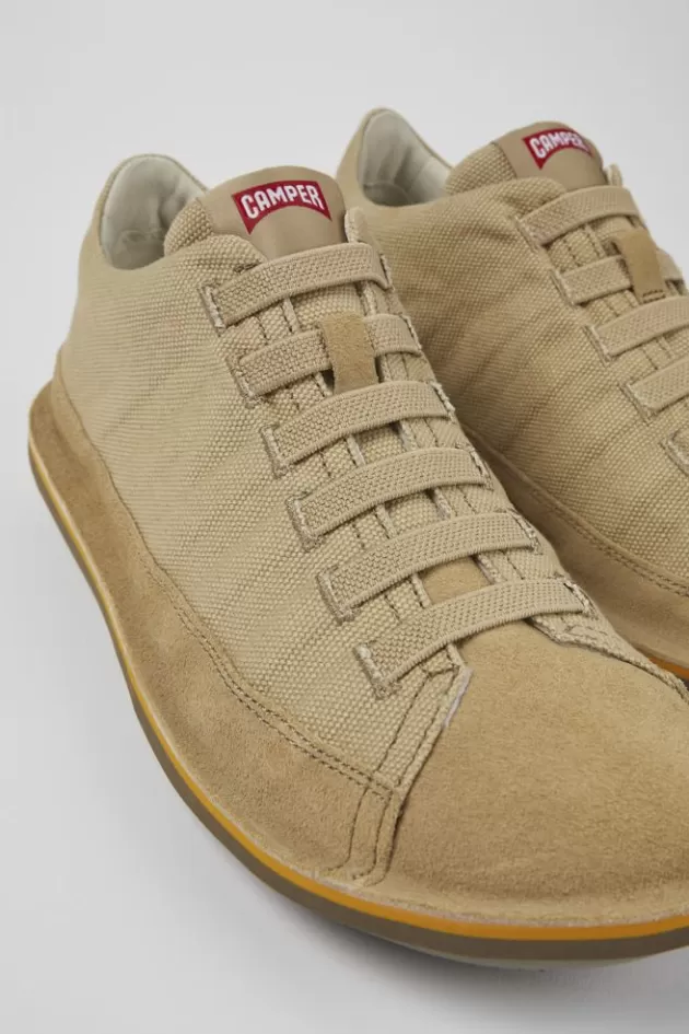 Shop Camper Beige Textiel/Nubuck Basketbalbootie Voor Heren
