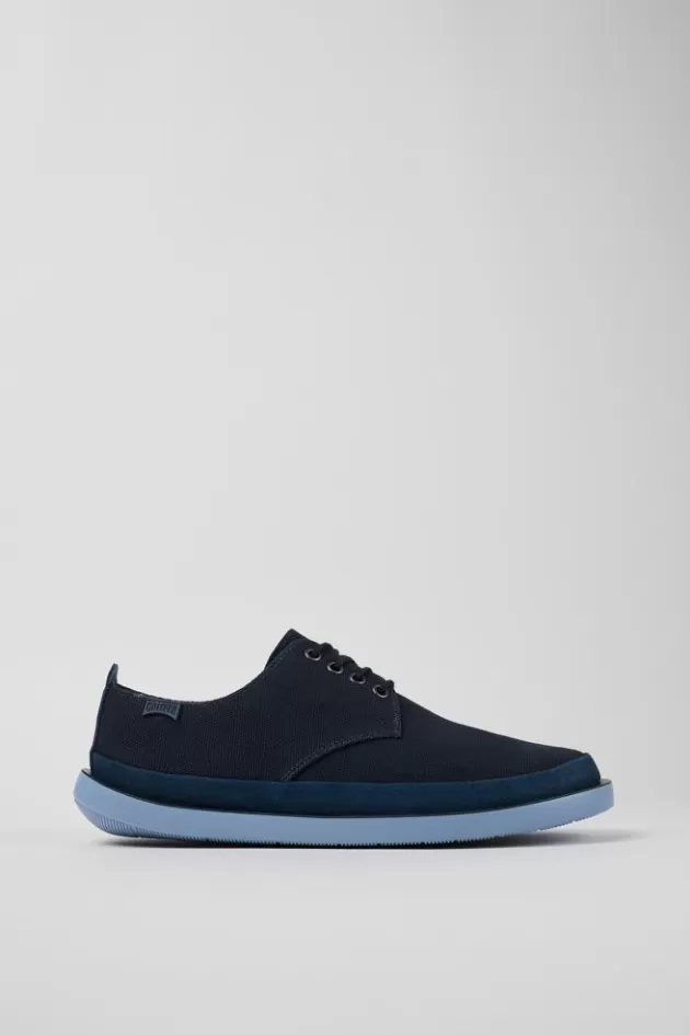 Fashion Camper Blauwe Blucher Van Textiel/Nubuck Voor Heren