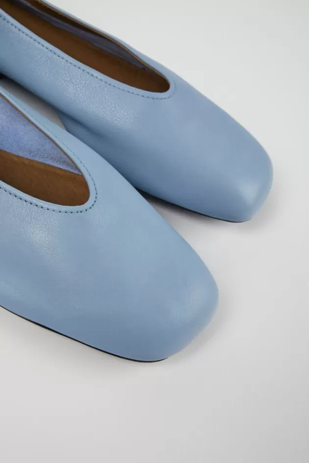 Flash Sale Camper Blauwe Leren Damesballerina