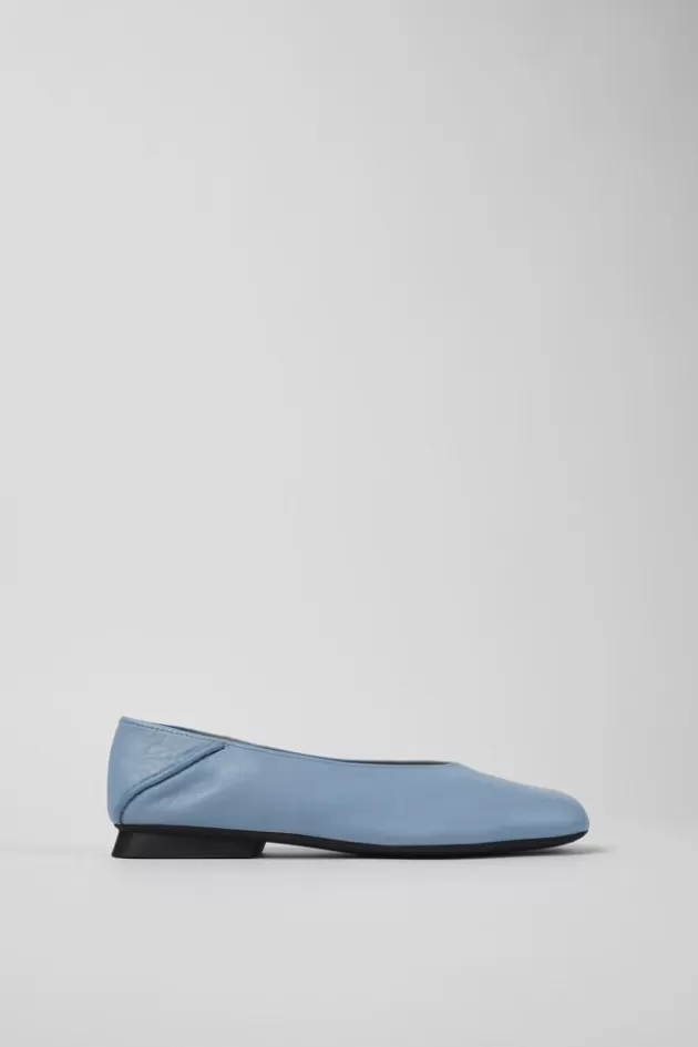 Flash Sale Camper Blauwe Leren Damesballerina