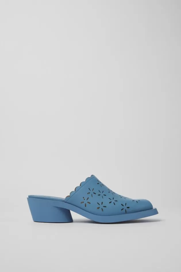 Cheap Camper Blauwe Leren Damesklompen