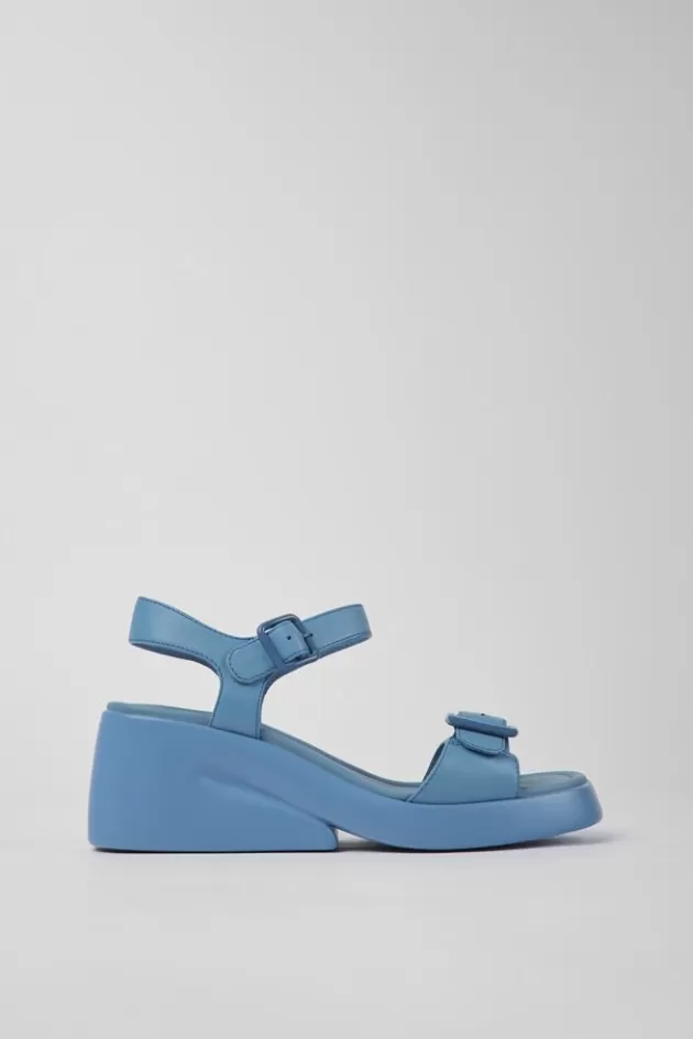 Fashion Camper Blauwe Leren Damessandalen