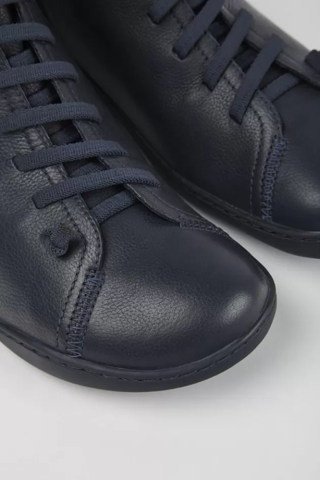 Fashion Camper Blauwe Leren Enkelboots Voor Heren