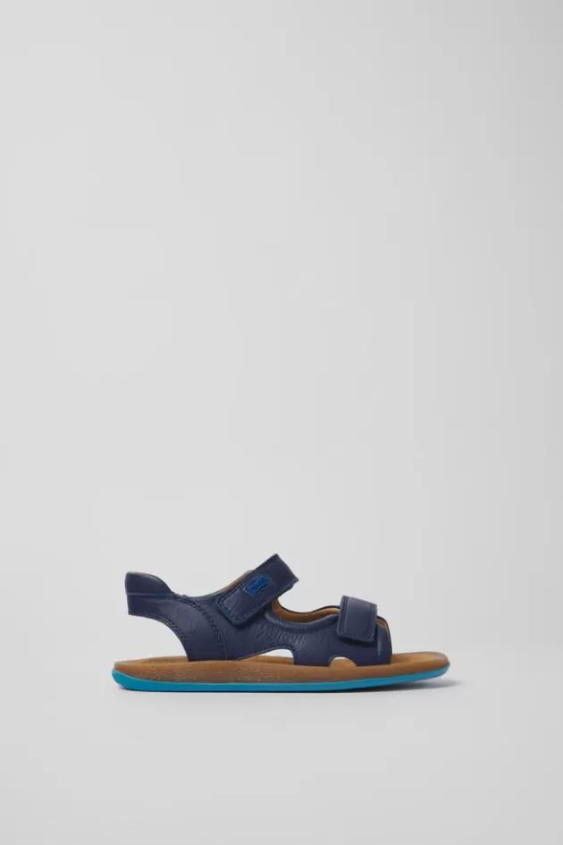 Clearance Camper Blauwe Leren Kindersandalen