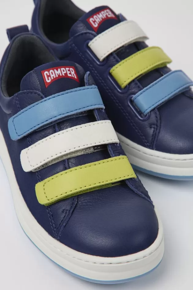 New Camper Blauwe Leren Kindersneakers
