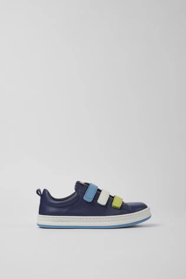 New Camper Blauwe Leren Kindersneakers