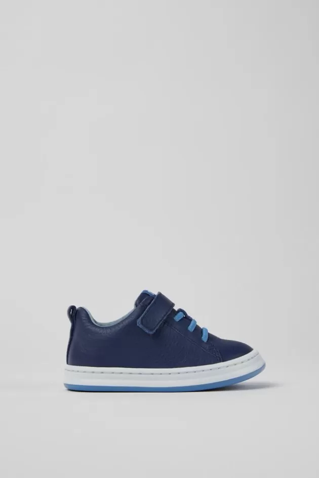 Cheap Camper Blauwe Leren Kindersneakers