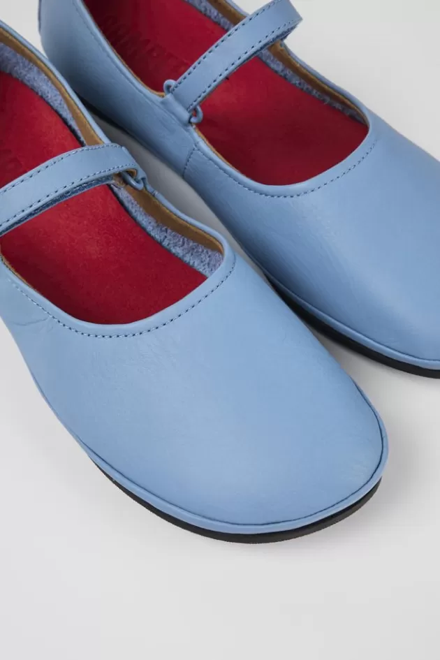 Sale Camper Blauwe Leren Mary Jane-Schoen Voor Dames