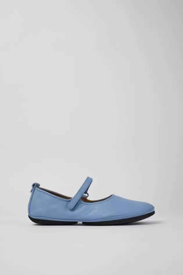 Sale Camper Blauwe Leren Mary Jane-Schoen Voor Dames