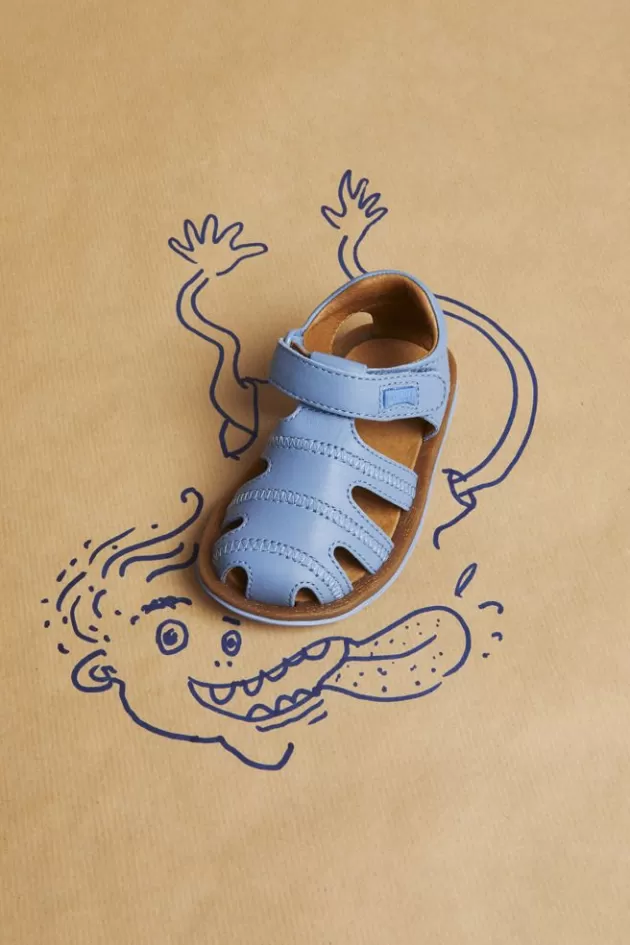 Outlet Camper Blauwe Leren Sandaal