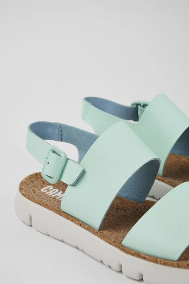 Fashion Camper Blauwe Leren Sandaal Voor Dames