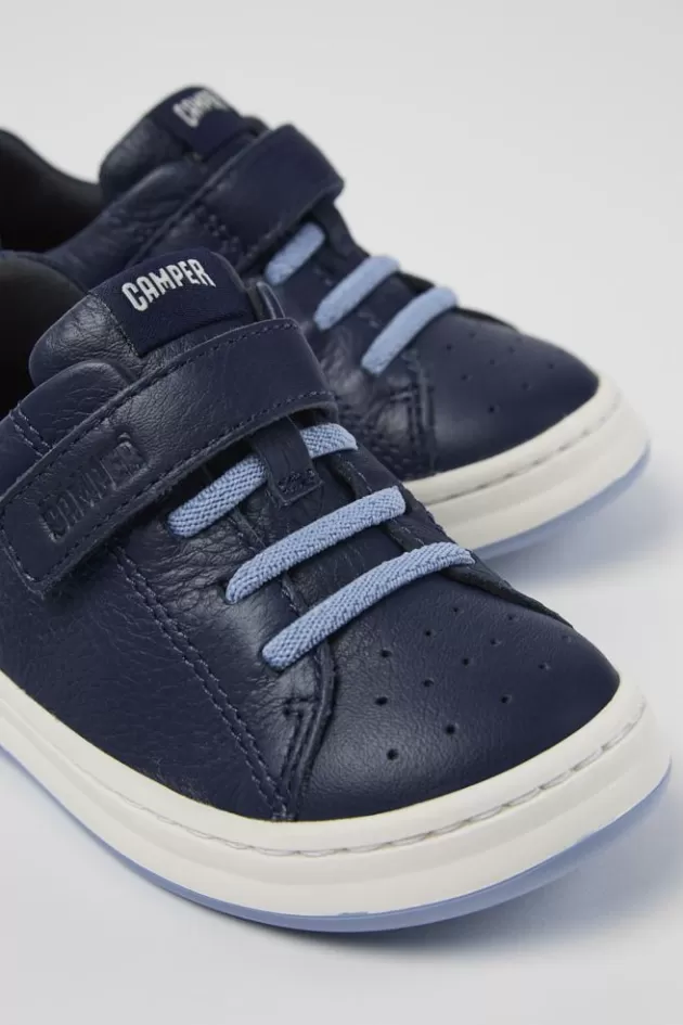 Sale Camper Blauwe Leren Sneaker