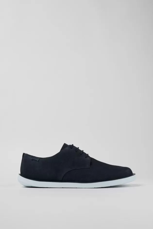 Hot Camper Blauwe Nubuck Blucher Voor Heren