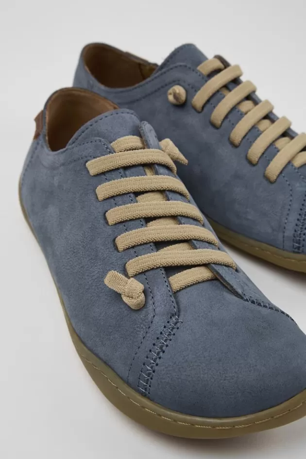 Hot Camper Blauwe Nubuck Schoen Voor Dames