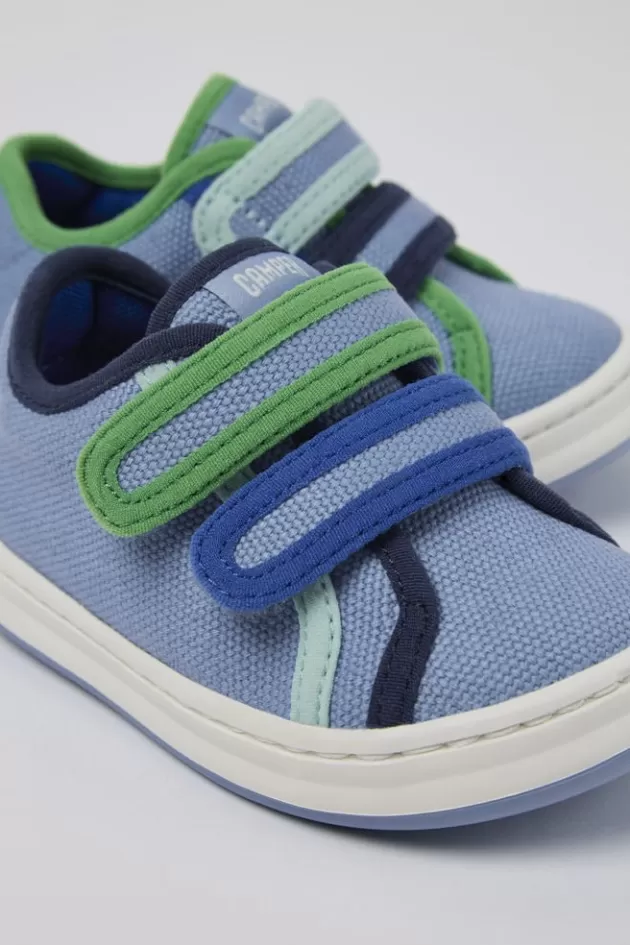 Store Camper Blauwe Sneaker Van Textiel