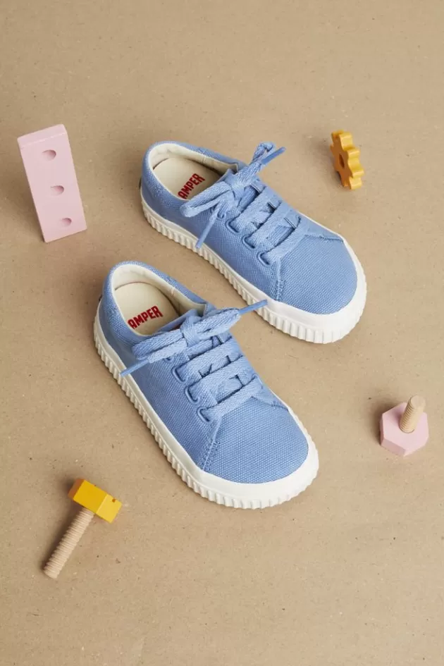 Store Camper Blauwe Sneaker Van Textiel