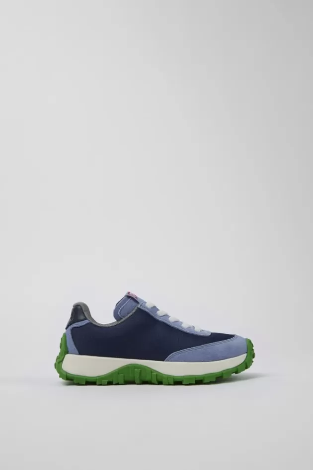 Cheap Camper Blauwe Sneaker Van Textiel/Nubuck