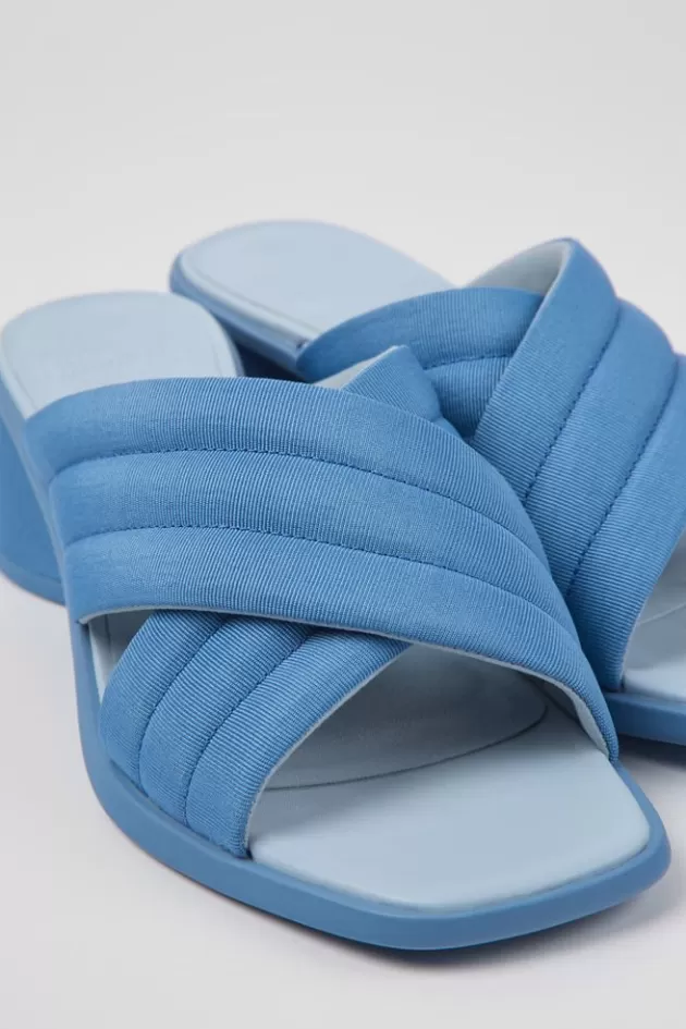 Hot Camper Blauwe Stoffen Damessandalen