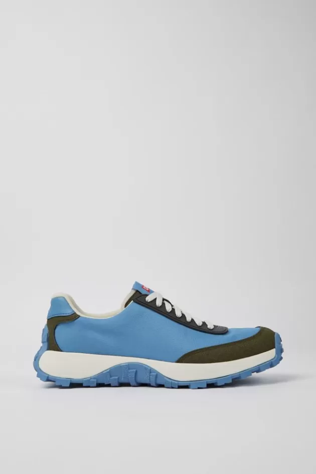 Discount Camper Blauwe Stoffen En Nubuck Herensneakers