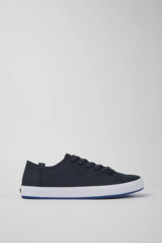 New Camper Blauwe Stoffen Herenschoenen
