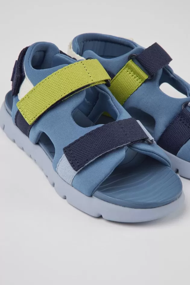 Discount Camper Blauwe Stoffen Kindersandalen