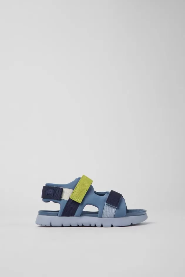 Discount Camper Blauwe Stoffen Kindersandalen