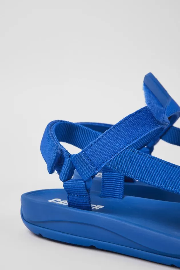 Online Camper Blauwe Textiel Sandaal Voor Dames