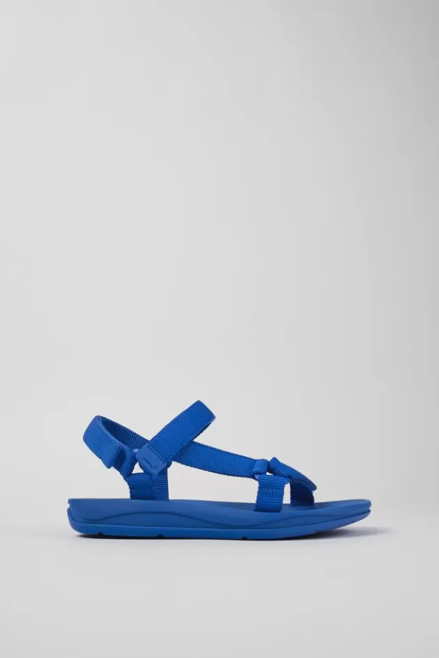 Online Camper Blauwe Textiel Sandaal Voor Dames