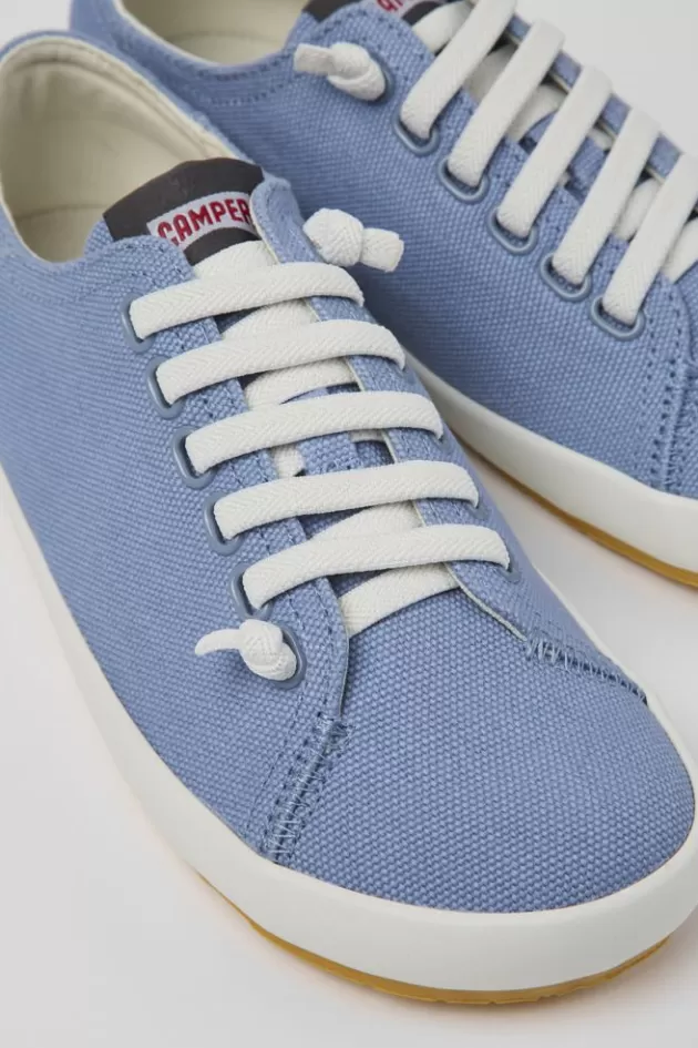 Store Camper Blauwe Textiel Sneaker Voor Dames