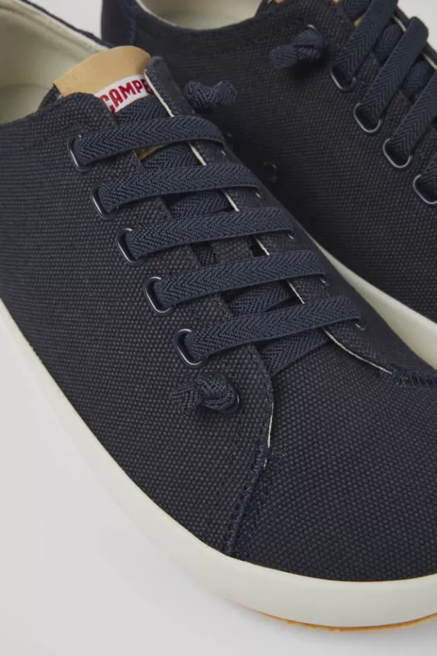 Online Camper Blauwe Textiel Sneaker Voor Heren