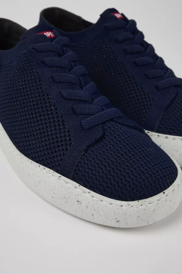 New Camper Blauwe Textiel Sneaker Voor Heren