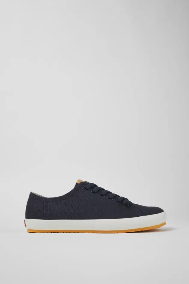 Online Camper Blauwe Textiel Sneaker Voor Heren