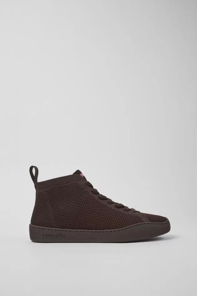 Store Camper Bordeaux Damessneakers, Aan Een Stuk Gebreid