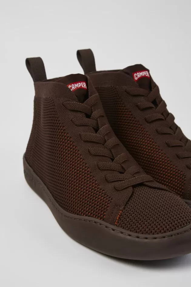 Hot Camper Bordeaux Herensneakers, Aan Een Stuk Gebreid