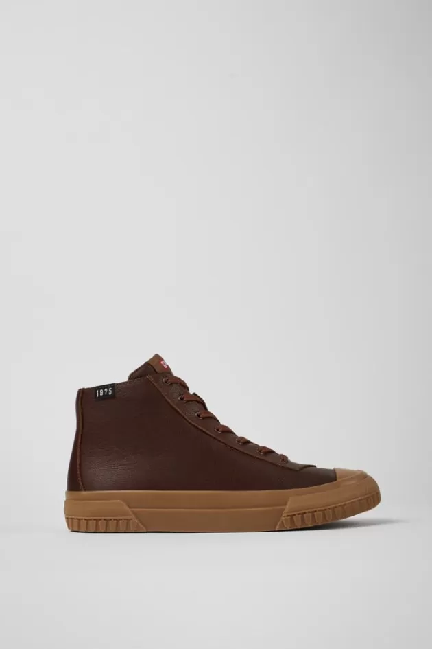 Discount Camper Bruine Leren Boots Voor Dames