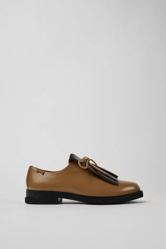 Cheap Camper Bruine Leren Damesschoen