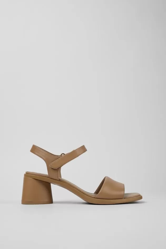 Best Sale Camper Bruine Leren Haksandaal Voor Dames