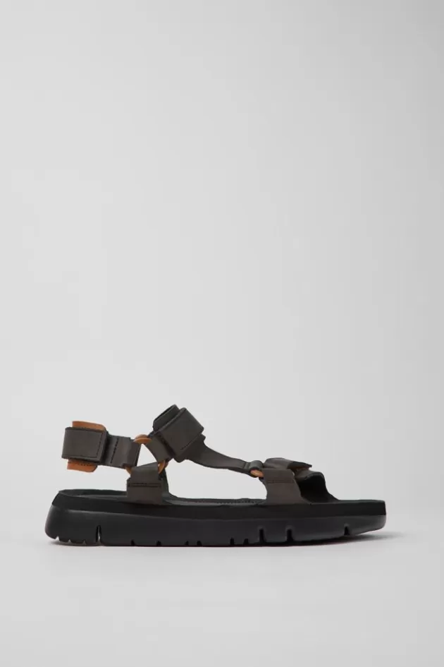 Hot Camper Bruine Leren Herensandalen