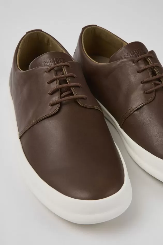 Hot Camper Bruine Leren Herenschoenen