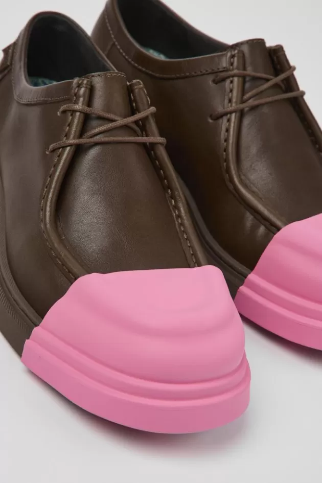 Hot Camper Bruine Leren Herenschoenen