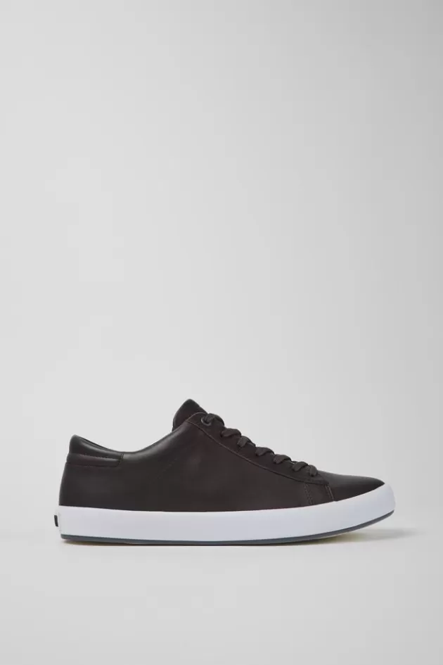 New Camper Bruine Leren Herensneakers