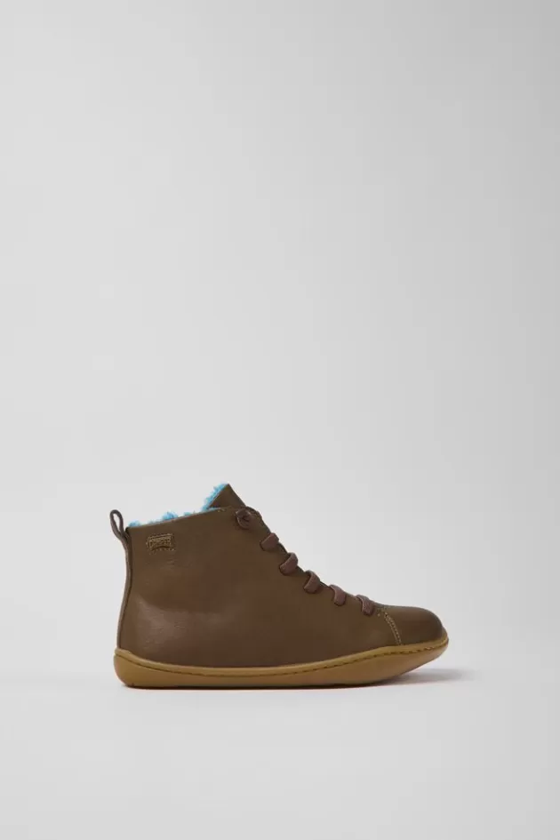 Online Camper Bruine Leren Kinder-Enkelboots