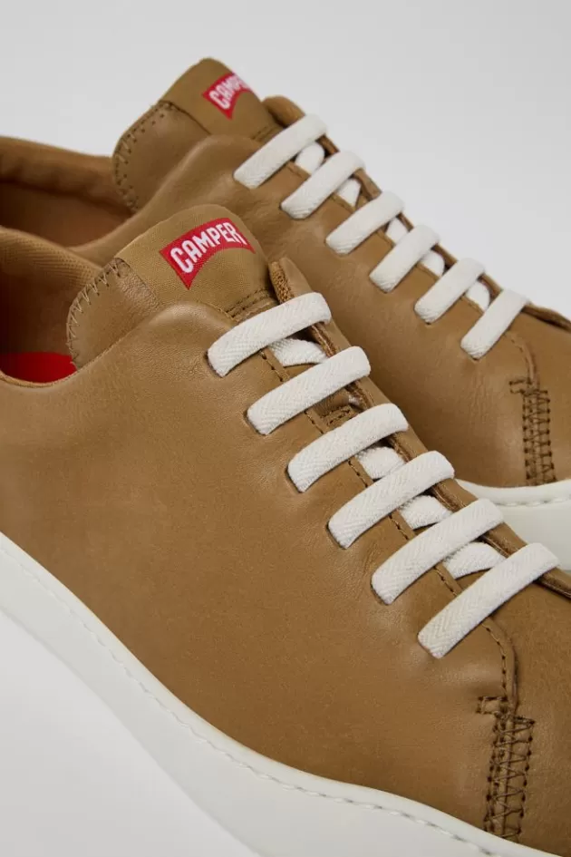 Flash Sale Camper Bruine Leren Sneaker Voor Heren