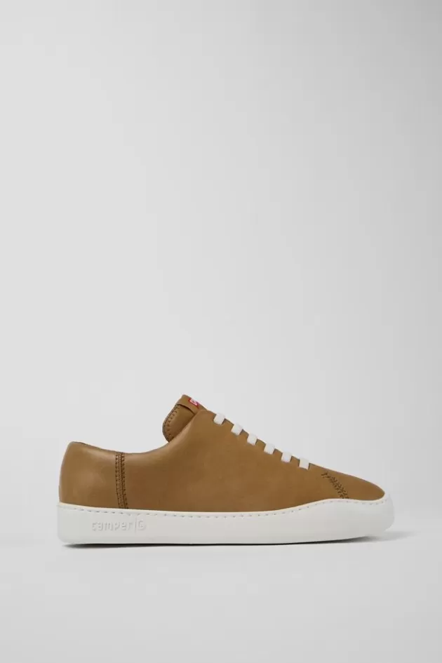 Flash Sale Camper Bruine Leren Sneaker Voor Heren