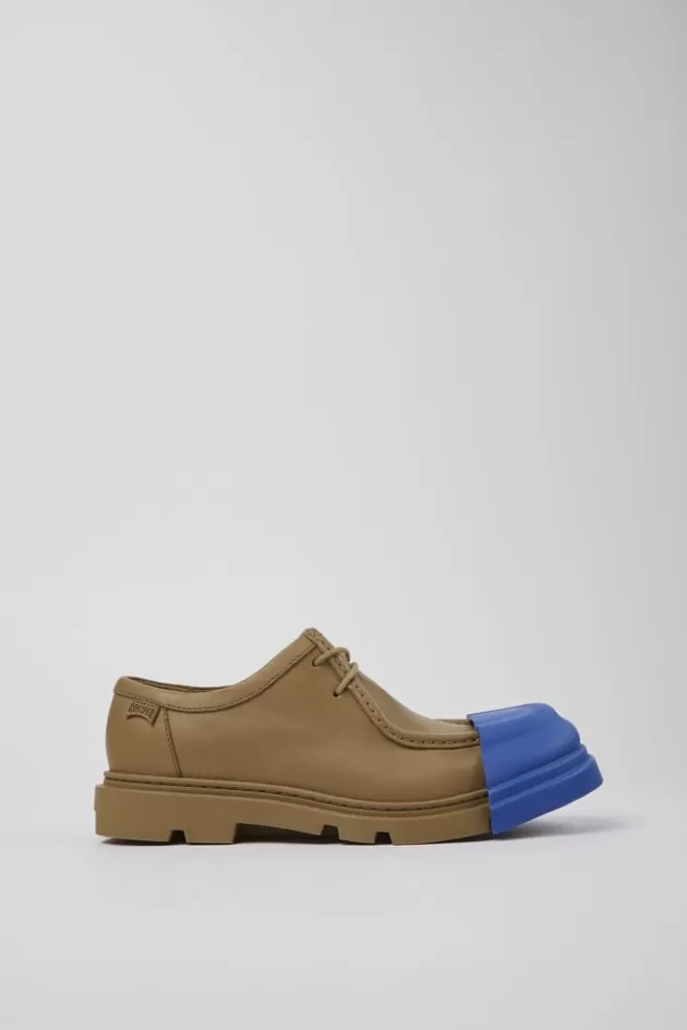 Cheap Camper Bruine Leren Wallabee-Schoen Voor Dames